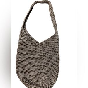 The Sak Brown Boho Crochet Shoulder Bag